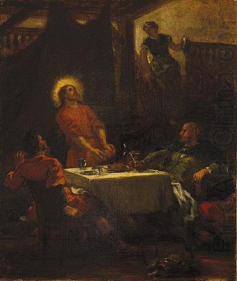 Eugene Delacroix The Disciples at Emmaus, or The Pilgrims at Emmaus china oil painting image